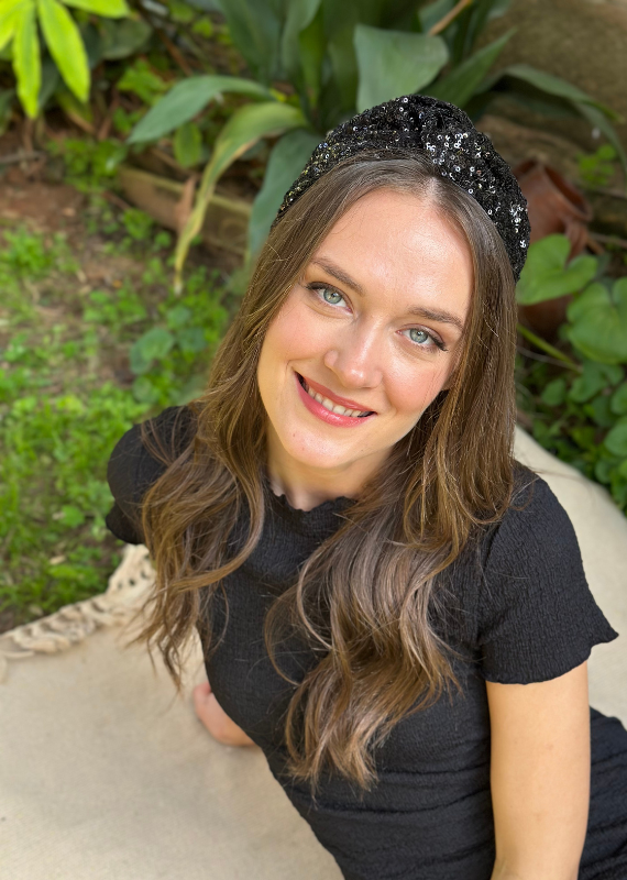 קשת זואי פייטים שחורים