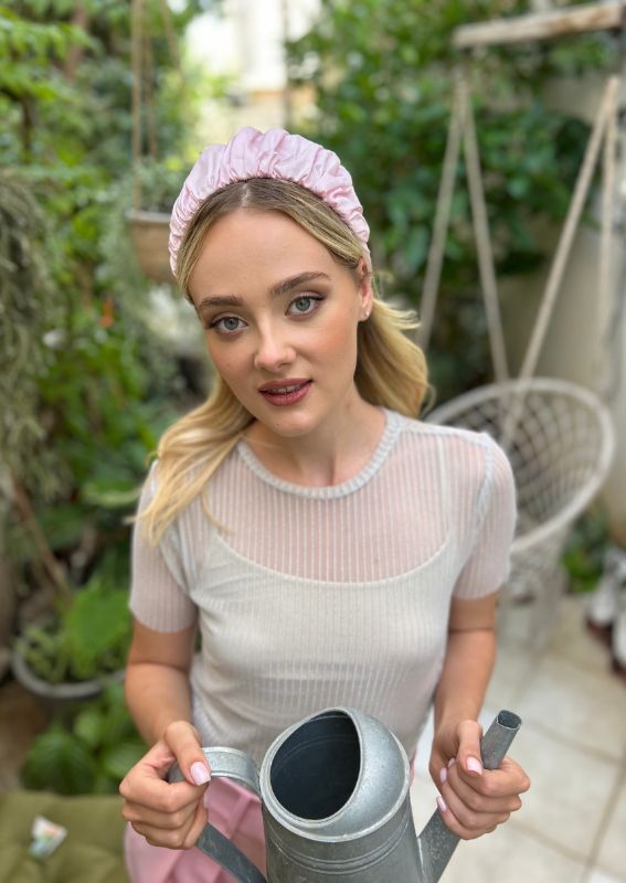 קשת רחבה מילה ורוד בייבי