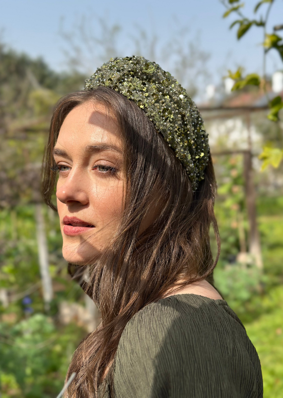 קשת רחבה זואי ירוק מעושן