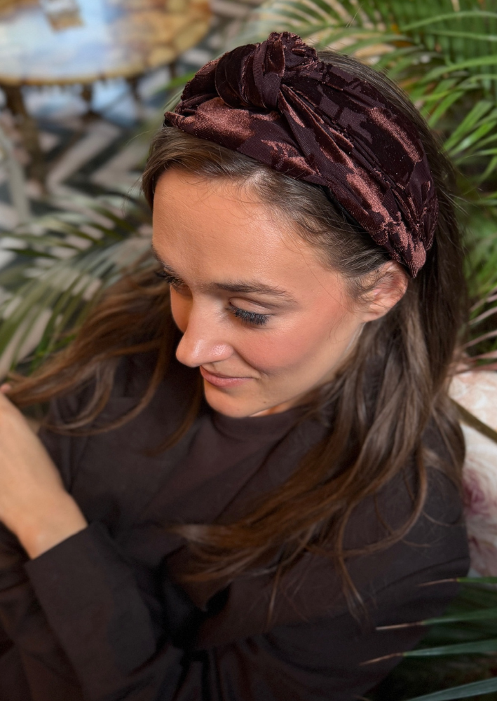 סרט לקשירה מאיה חום שוקולד