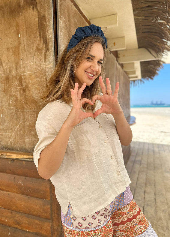 קשת ויולה ג׳ינס כהה