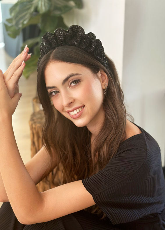 קשת ויולה פייטים שחורה