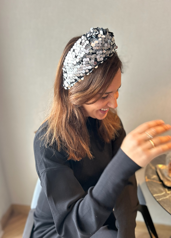 קשת בינונית זואי פייטים כסופים