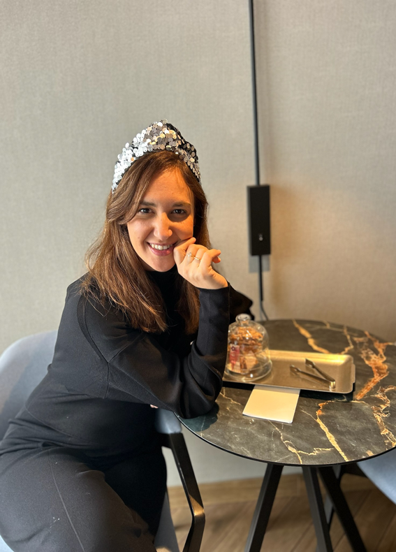 קשת בינונית זואי פייטים כסופים