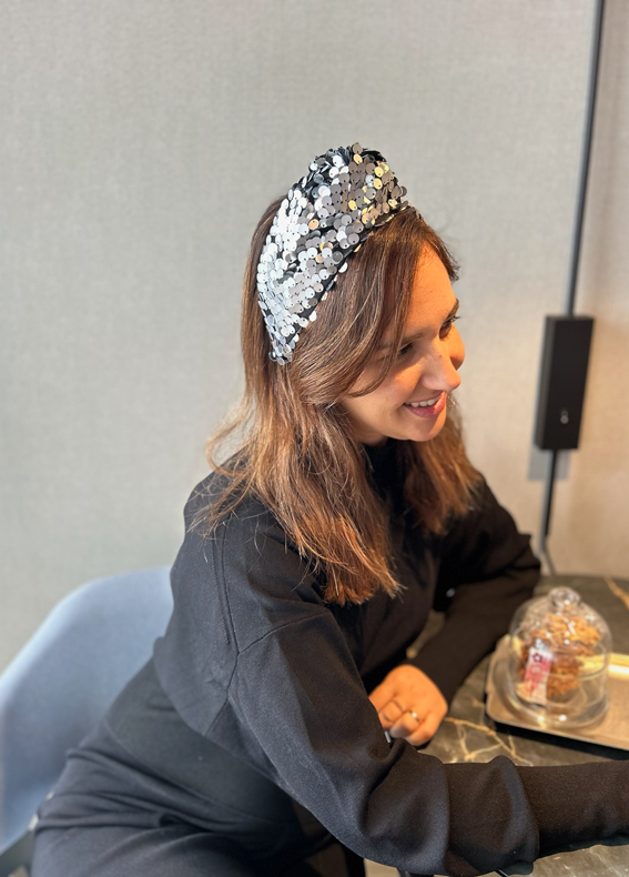 קשת בינונית זואי פייטים כסופים