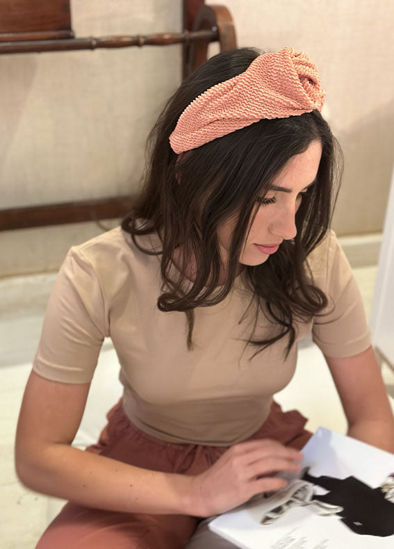 קשת זואי ורוד אפרסק