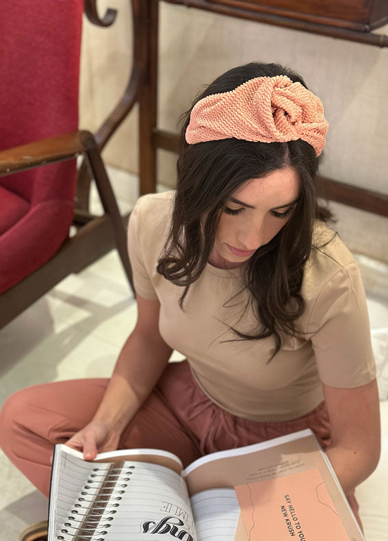 קשת זואי ורוד אפרסק