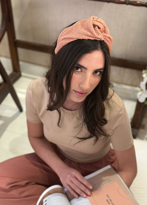 קשת זואי ורוד אפרסק