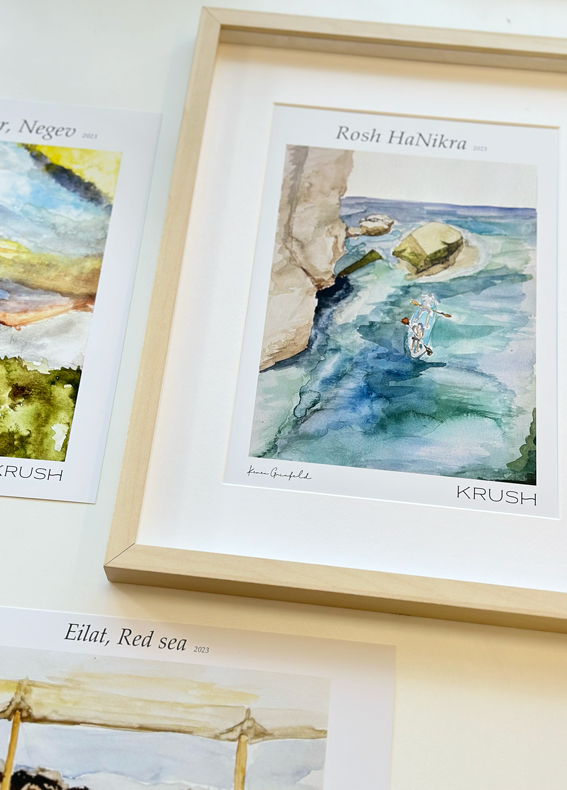 סט ציורים ישראלים