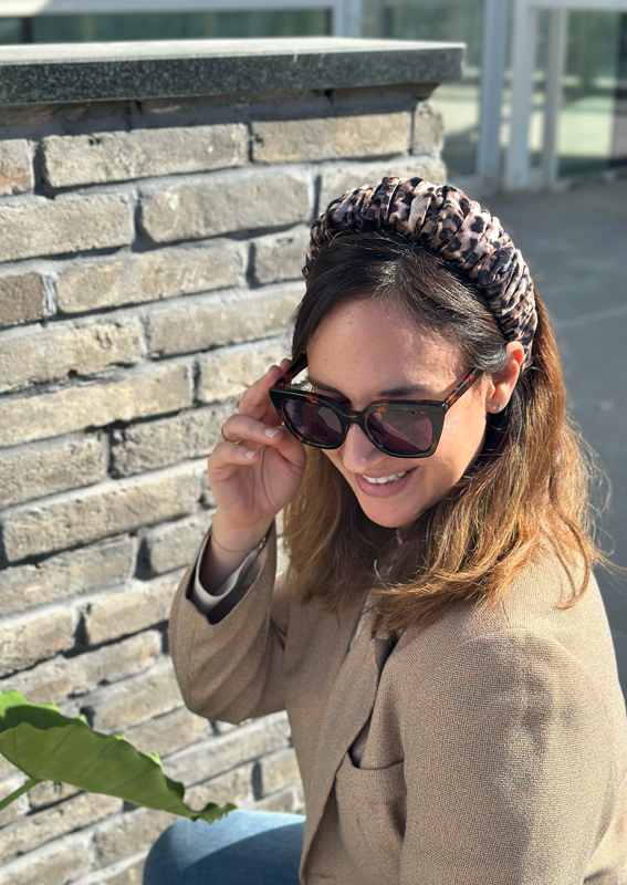 קשת צרה מילה קטיפה מנומרת