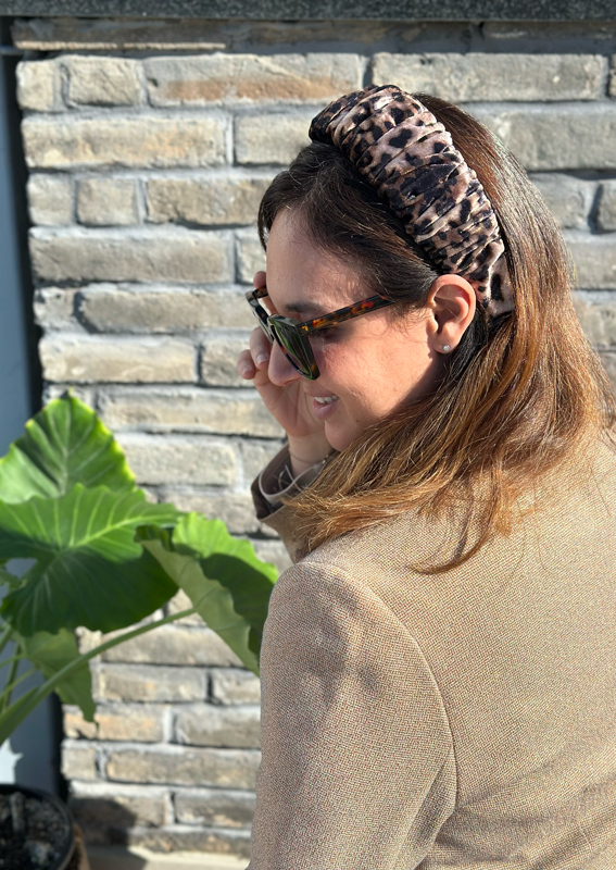 קשת צרה מילה קטיפה מנומרת