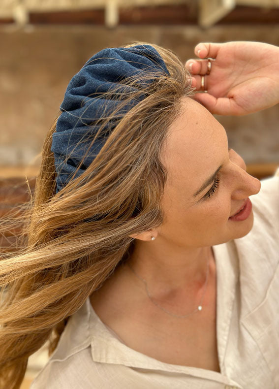 קשת רחבה ויולה ג׳ינס כהה