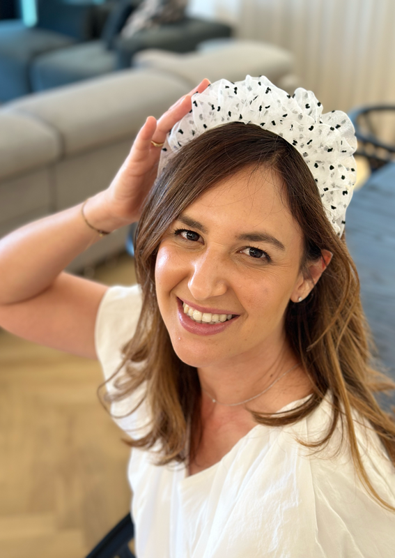 קשת צרה רנה לבן נקודות