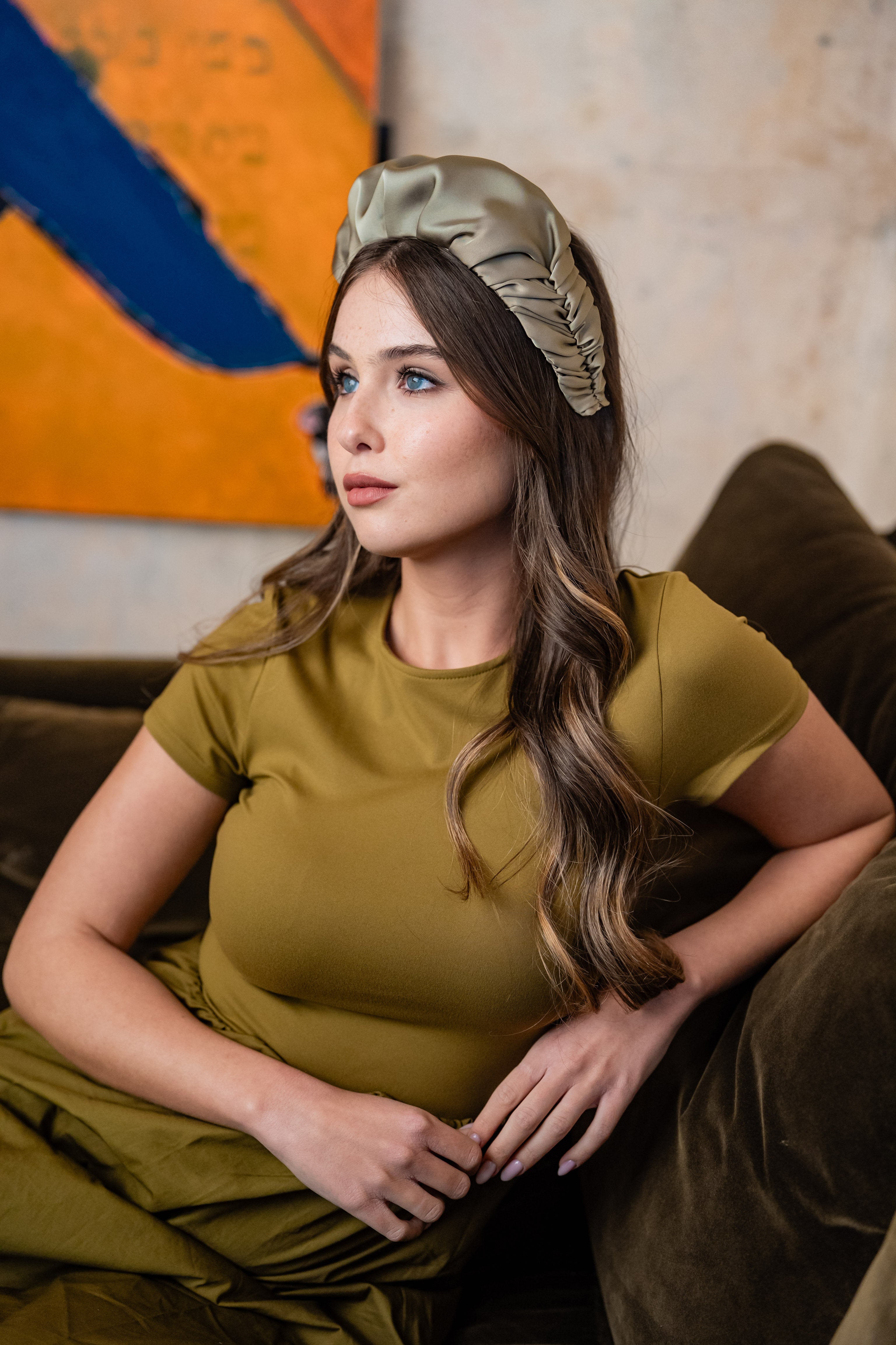 קשת ז׳אן בינונית ירוק מעושן