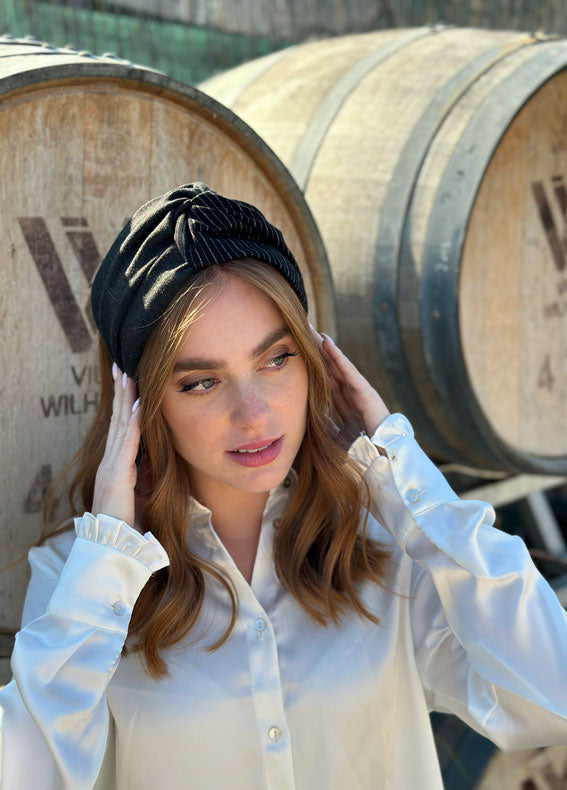 קשת זואי אפור רחב