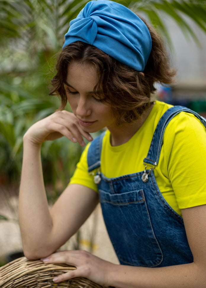 זואי קשת רחבה כחול פסטל