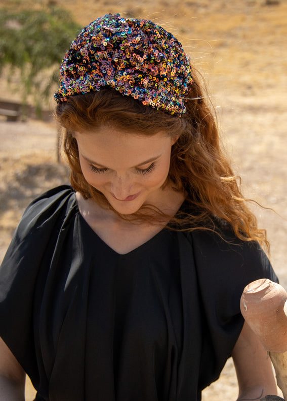 קשת עיישה פאייטים רחב מגוון כהים