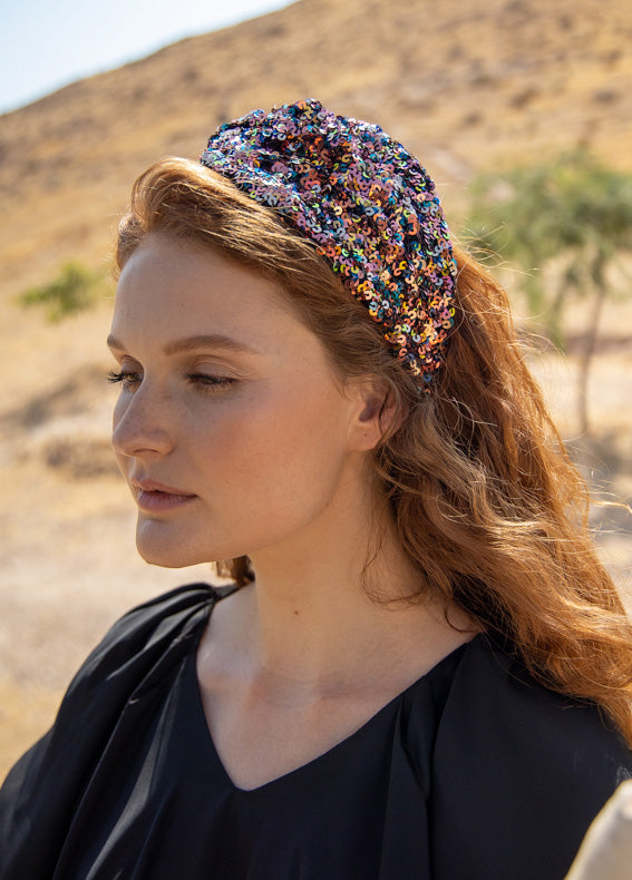 קשת עיישה פאייטים רחב מגוון כהים
