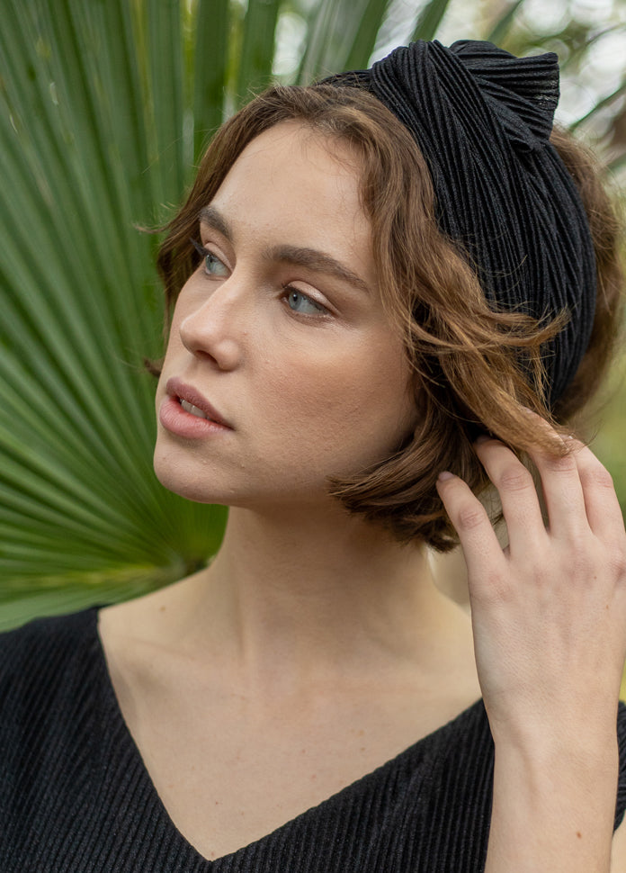 לוטוס סרט סקוטש רחב שחור פליסה