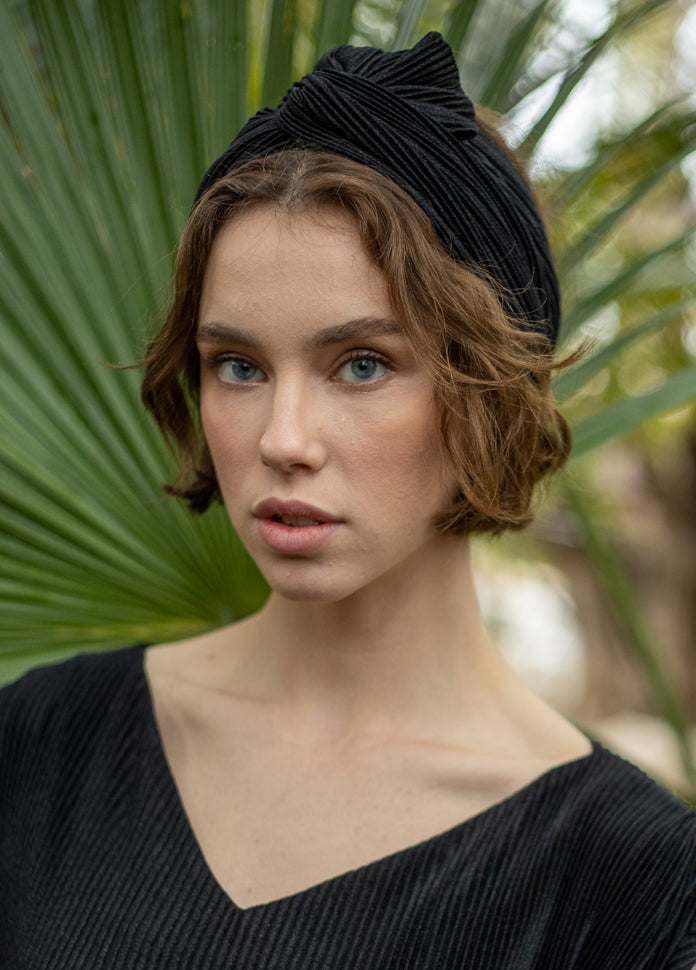 לוטוס סרט סקוטש רחב שחור פליסה