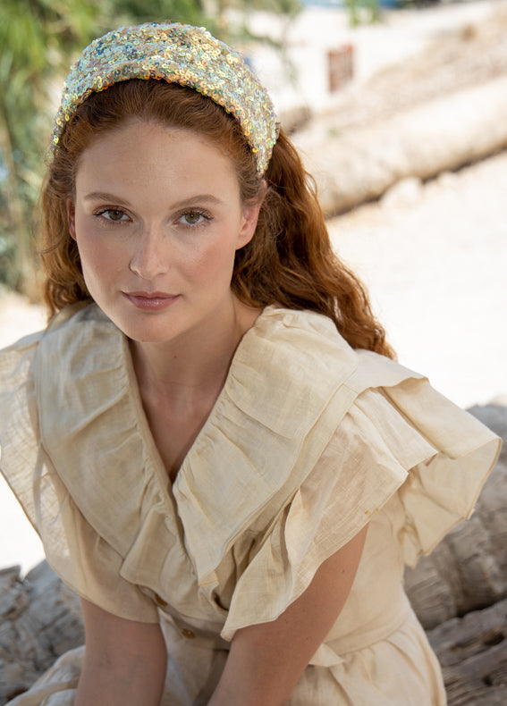 קשת ארבל פאייטים זהב