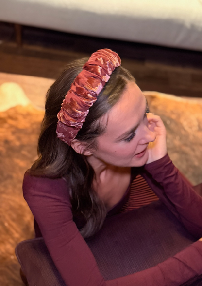 קשת צרה ויולה קטיפה בורדו מעושן