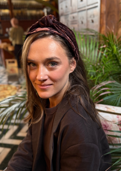 סרט לקשירה מאיה חום שוקולד