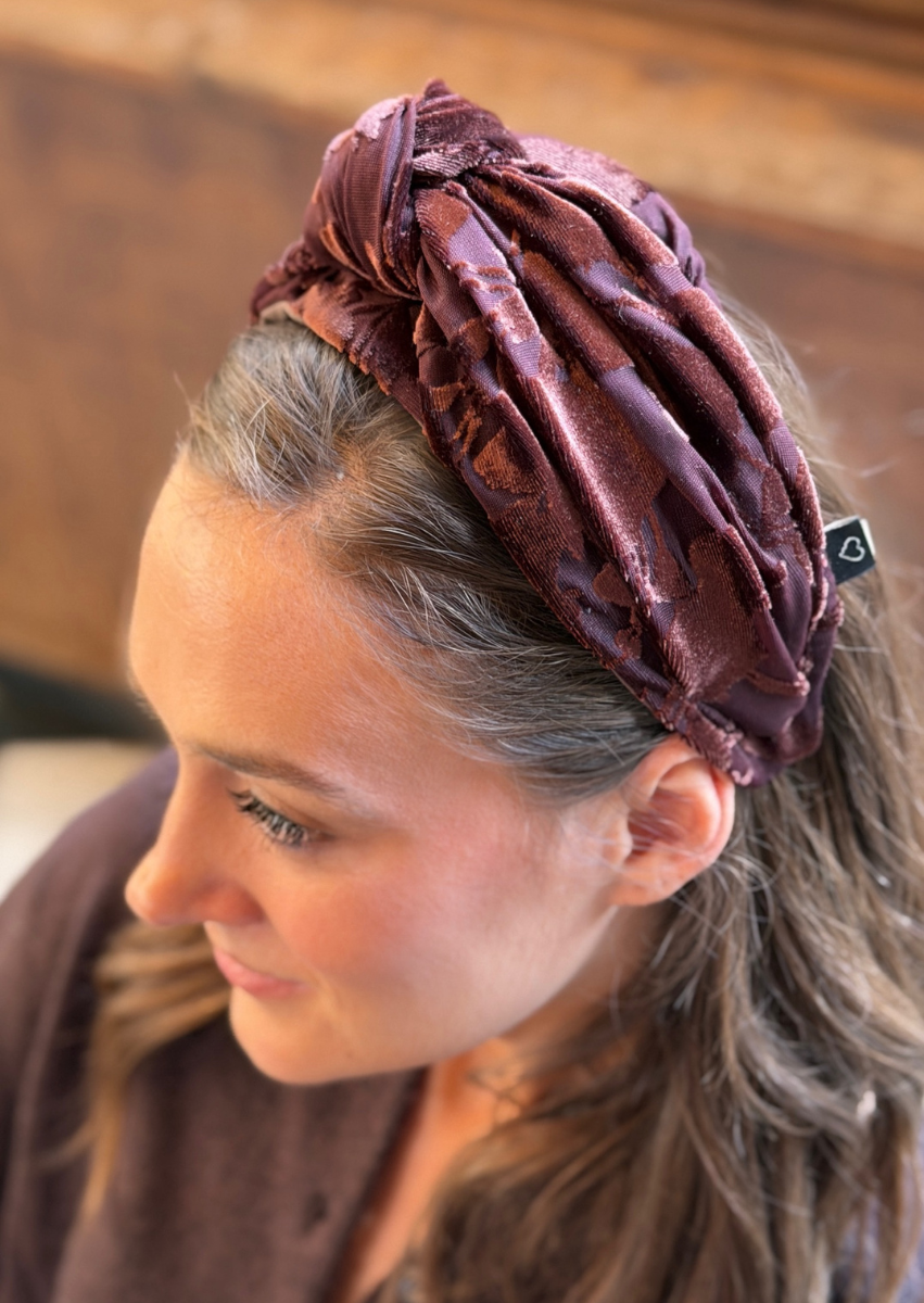 קשת רחבה מאיה חום שוקולד