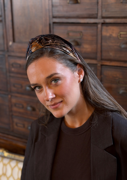 סרט זואי קטיפה שחור עמוק