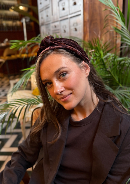 סרט לקשירה מאיה חום שוקולד