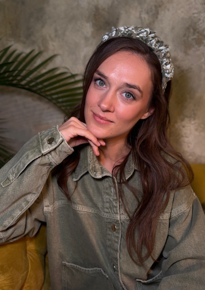 קשת פטיט ויולה קטיפה ירוק מרווה עדינה