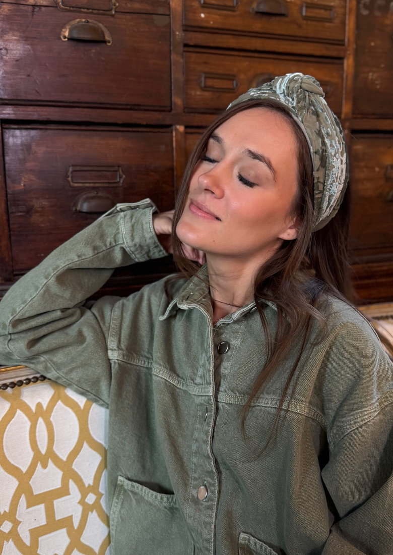 סרט לקשירה מאיה ירוק מרווה עדין