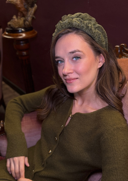 קשת צרה רנה תחרה ירוק זית