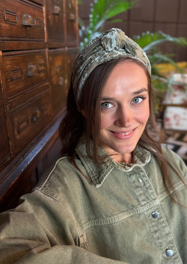 סרט לקשירה מאיה ירוק מרווה עדין