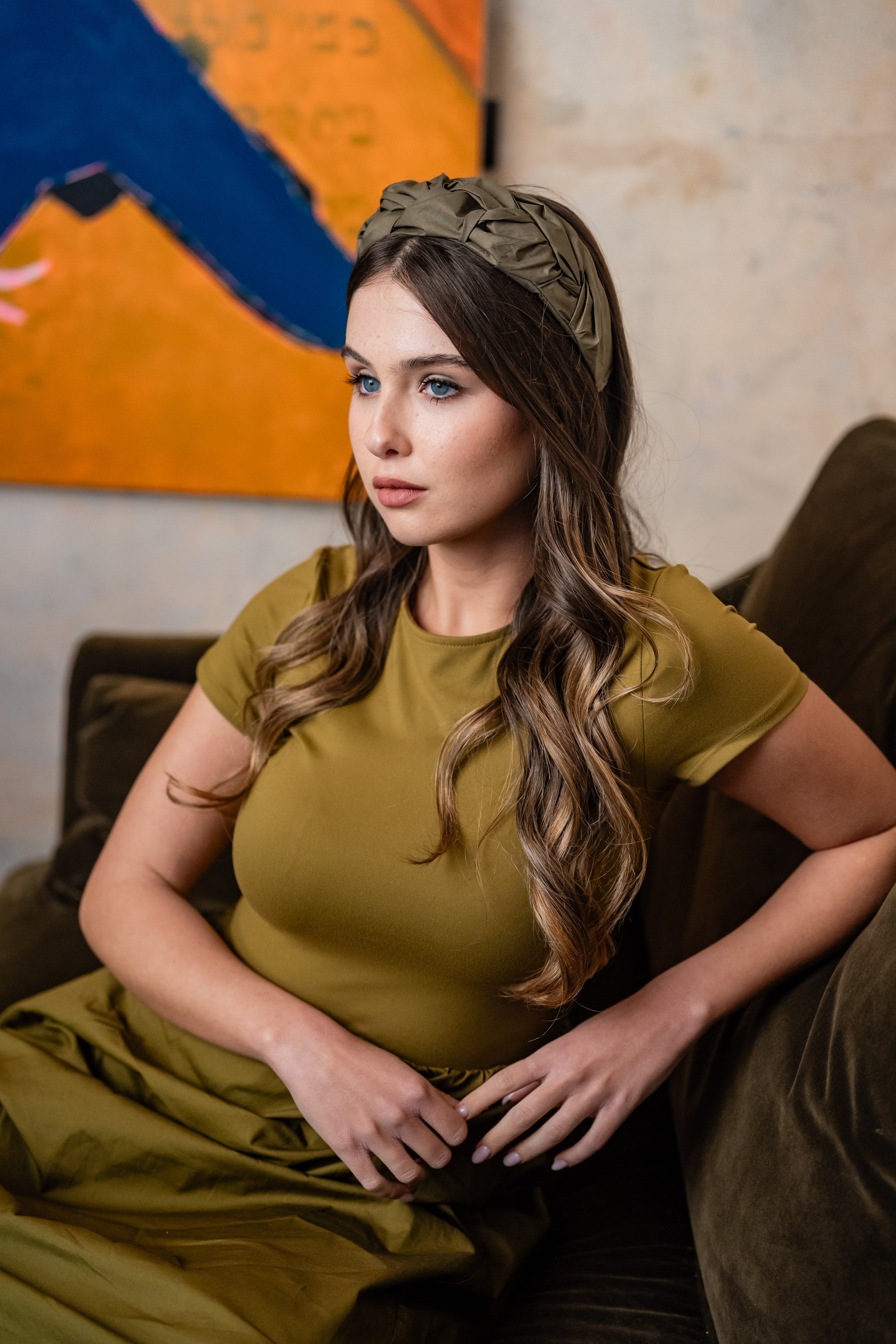 קשת לונה בינונית ירוק זית
