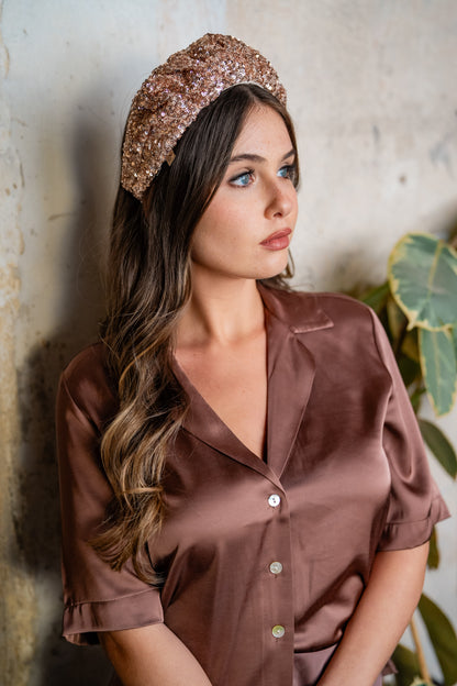 קשת קאסיה בינונית פייטים רוזגולד