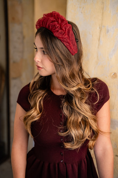 קשת רנה בינונית נקודות בורדו